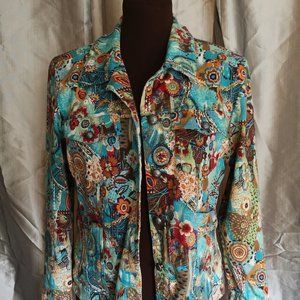 Stretch Christopher & Banks jean jacket, Size Medium